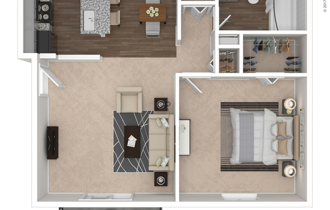 1 bed, 1 bath, 710 sqft, $950