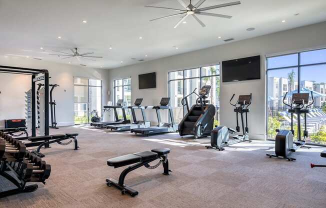 Resident gym.