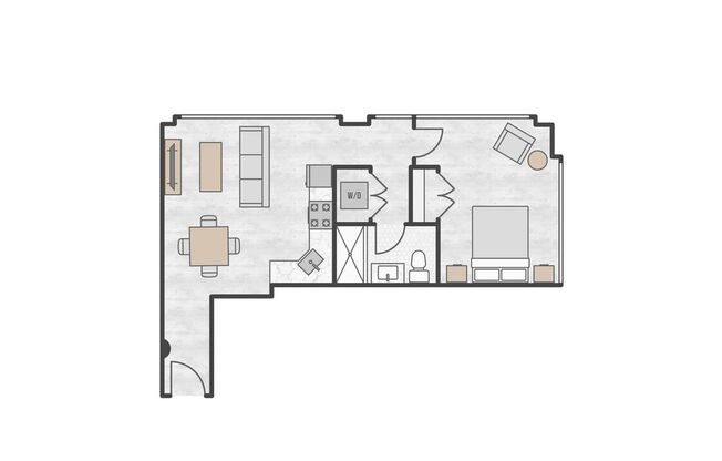 1 bed, 1 bath, 825 sqft, $1,950, Unit 531
