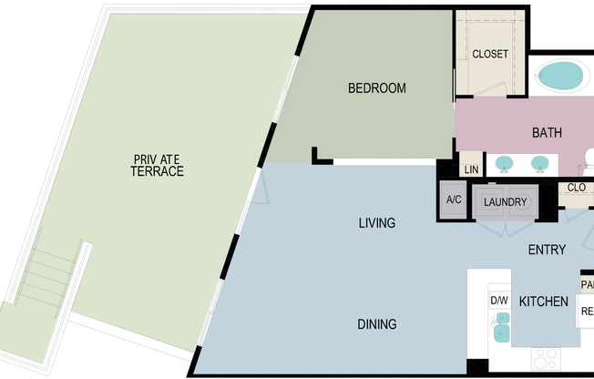 1 bed, 1 bath, 988 sqft, $3,382