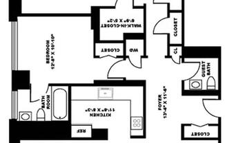 2 beds, 2.5 baths, 1,560 sqft, $12,500, Unit 2801
