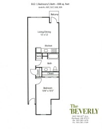 1 bed, 1 bath, 698 sqft, $1,883