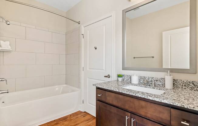 Spacious Bathroom at The Village Lofts  in Greensboro, NC