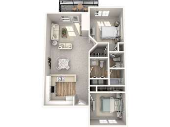 2 beds, 1 bath, 957 sqft, $2,277