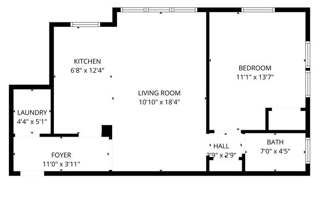 1 bed, 1 bath, 650 sqft, $1,899, Unit 811-403