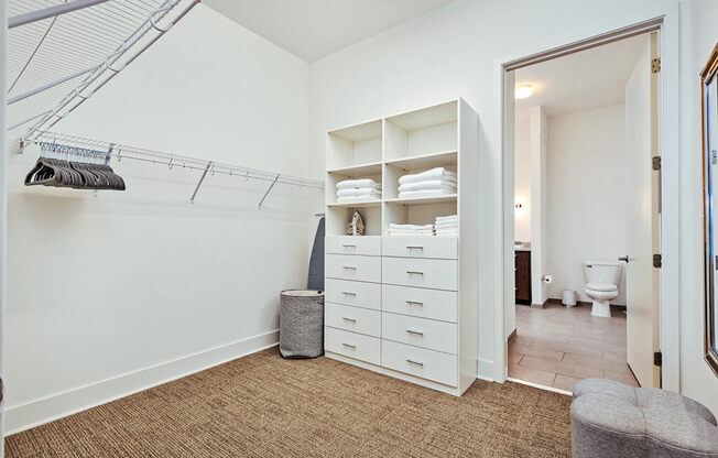 Walk in closetat 20 Midtown, Birmingham