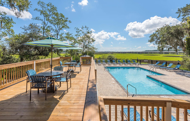 take a dip in the pool at the knolls resort condominiums