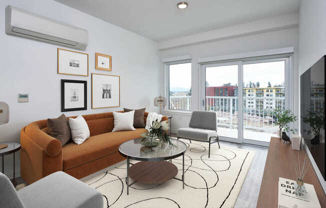 Living Room with Hard Surface Flooring