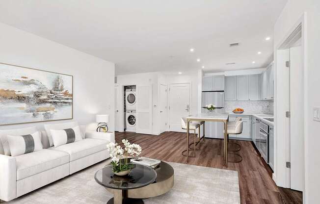 Living with couch at The Glover House, Washington, DC