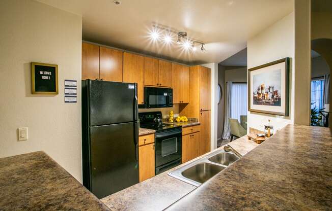 Full Kitchen with Efficient Appliances at Tucson Apartments for Rent
