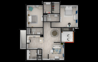 2 beds, 2 baths, 1,160 sqft, $1,899, Unit 40-202
