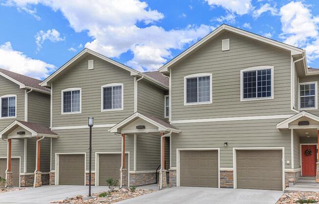 Attached Garages at Black Feather Apartments in Castle Rock, CO