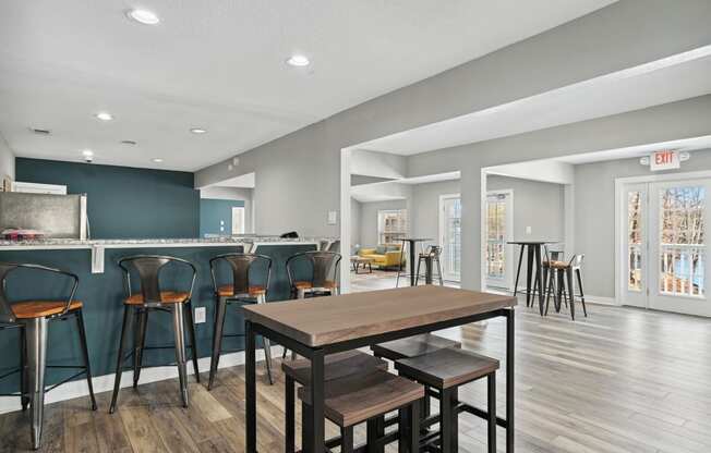 Dining area with a bar at Emerald Bay, Charlotte, 28217