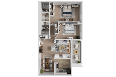 2 beds, 2 baths, 920 sqft, $1,905