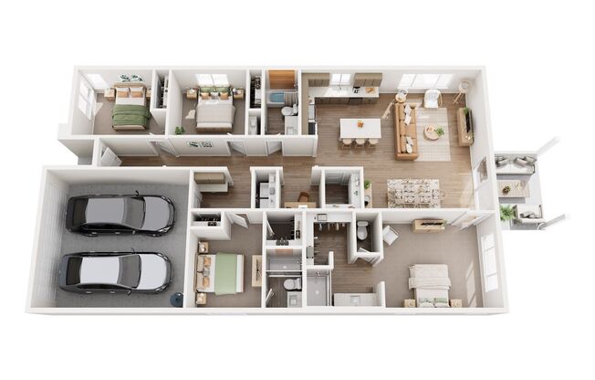 4 beds, 3 baths, 1,741 sqft, $2,955, Unit 28