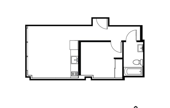 1 bed, 1 bath, 550 sqft, $1,286, Unit 618