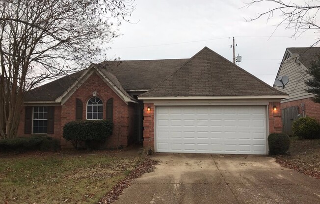 Updated 3 bd 2 bath with 2 car garage in Cordova near Shelby Farms.  Pets are not allowed.