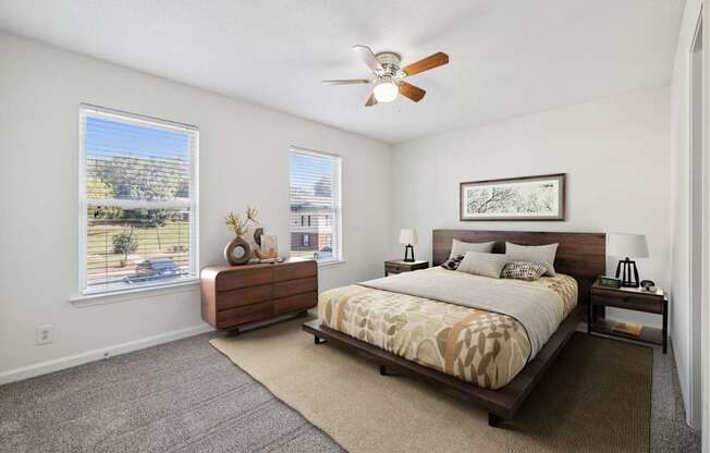 Bedroom with Abundant Natural Light