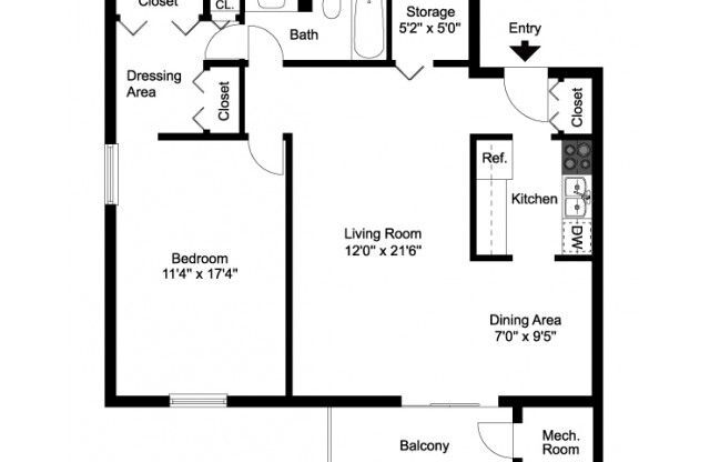 One Bedroom Large