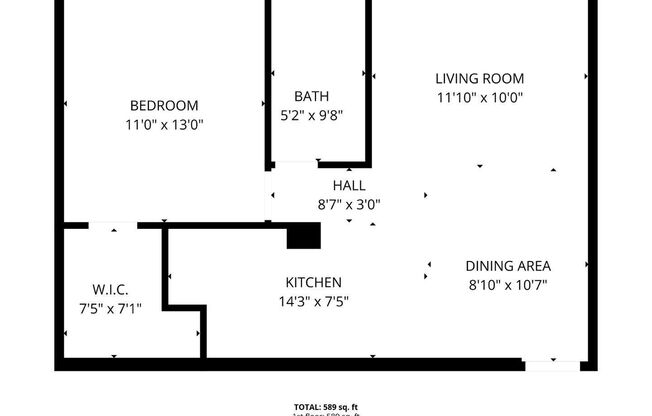 1 bed, 1 bath, $1,495, Unit MV A14