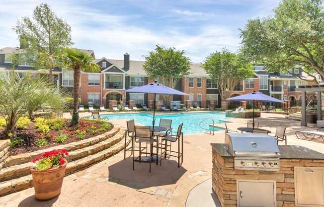 Outdoor entertainment space at Legacy by Windsor, Plano, Texas