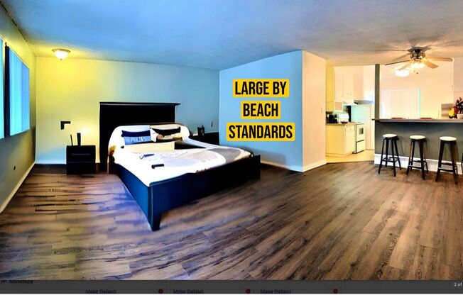 Studio, 1 bath, 585 sqft, $1,995, Unit 208