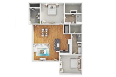 2 beds, 2 baths, 1,175 sqft, $1,899