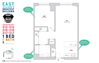 1 bed, 1 bath, $6,395, Unit 317