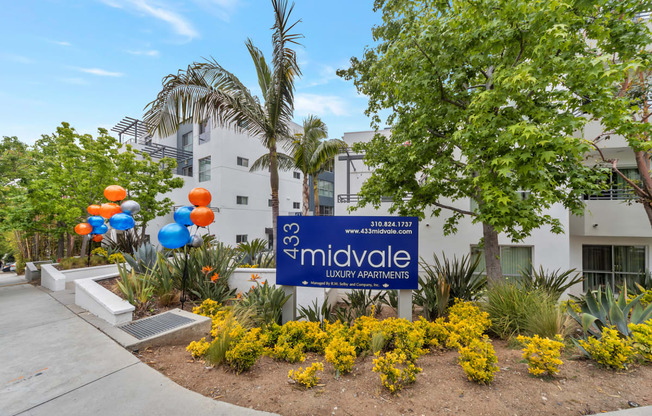 Exterior View at 433 Midvale - Student Housing at UCLA, Los Angeles, CA, 90024