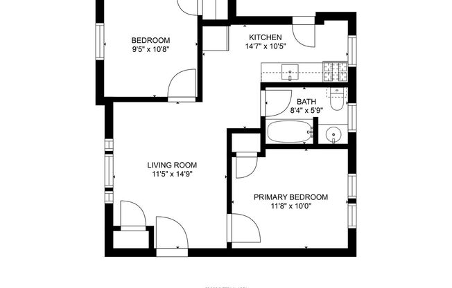 2 beds, 1 bath, 560 sqft, $1,799, Unit 106