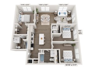 3 beds, 2 baths, 1,354 sqft, $3,561