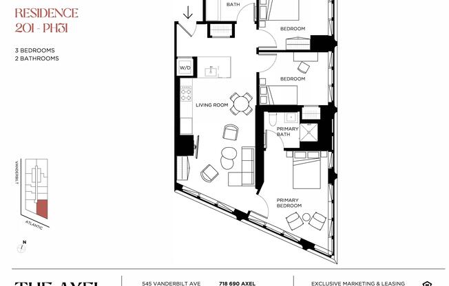 3 beds, 2 baths, $8,295, Unit 25I