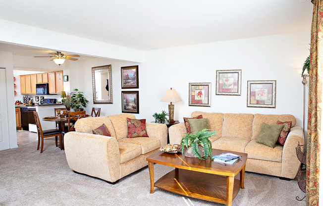 Living Room in Townhome