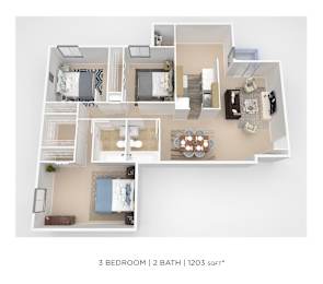 3 beds, 2 baths, 1,237 sqft, $2,120
