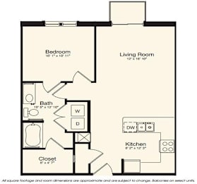 1 bed, 1 bath, 712 sqft, $1,483