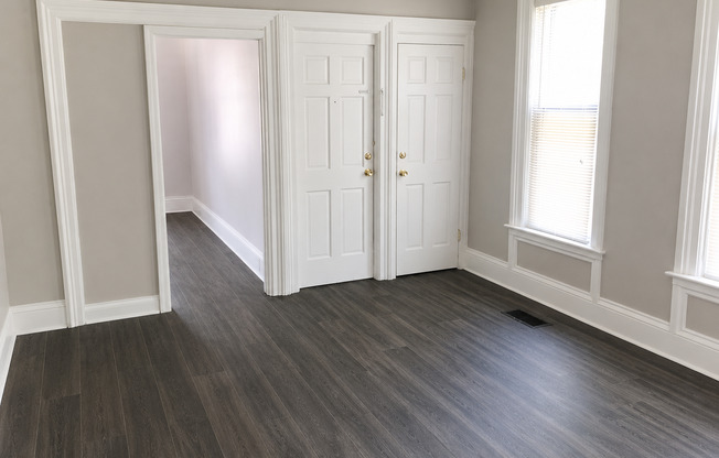 Updated, spacious 2 bedroom, 1 bathroom first floor apartment in the transforming Belknap neighborhood