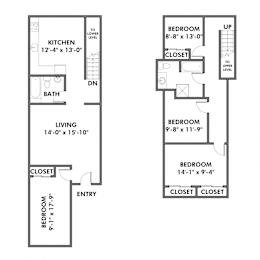 4 beds, 2 baths, 1,416 sqft, $3,730