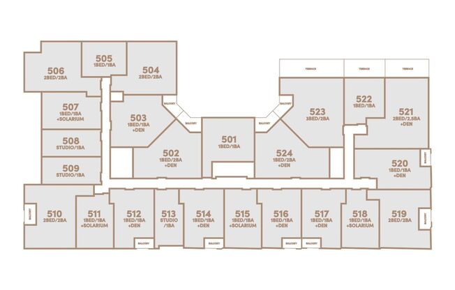 1 bed, 2 baths, 1,090 sqft, $2,311, Unit 524