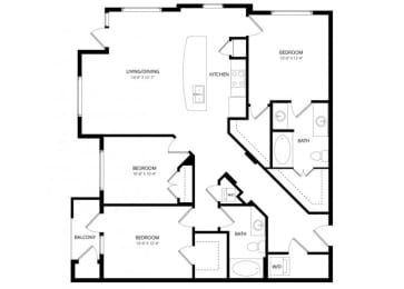 3 beds, 2 baths, 1,408 sqft, $2,215