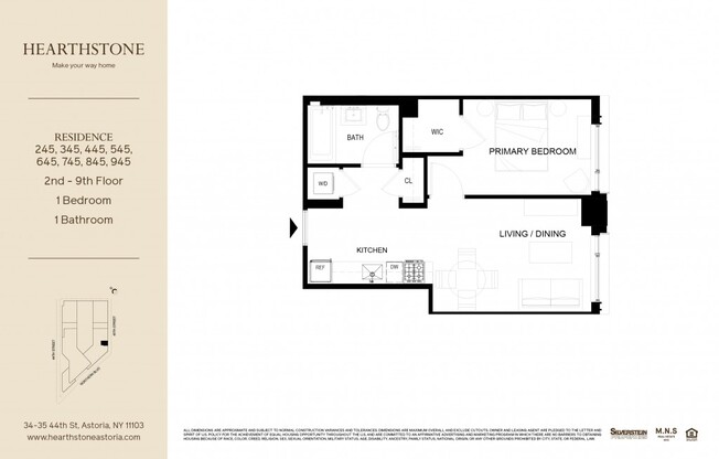 1 bed, 1 bath, $3,071, Unit 245