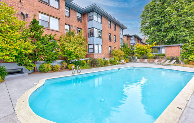 Pool View at Lock Vista, Seattle, Washington