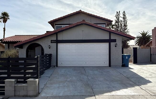 Fully Furnished 4 Bedroom Home! NO HOA! Park up to 6 vehicles! Pool and Spa! Close to Spring Mountain. Short Term Rental OK.