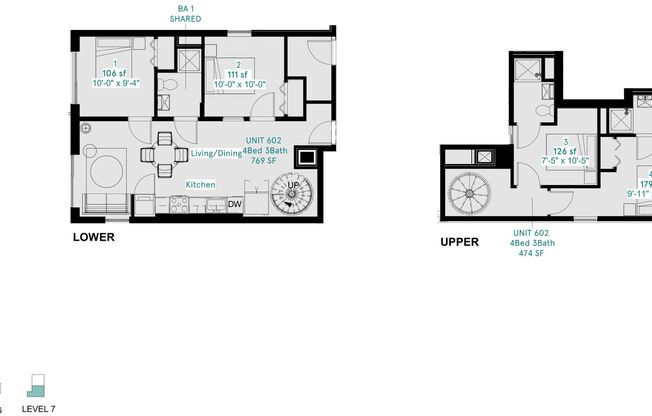 1 bed, 1 bath, 106 sqft, $1,600, Unit Suite 602 - Unit 2