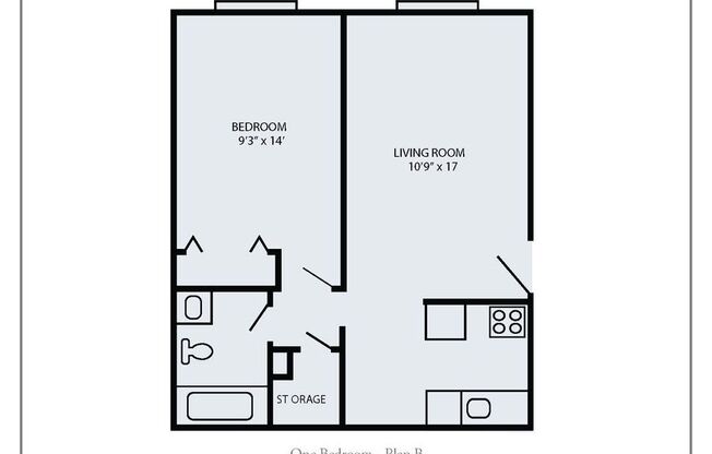 1 bed, 1 bath, 440 sqft, $1,290, Unit #301