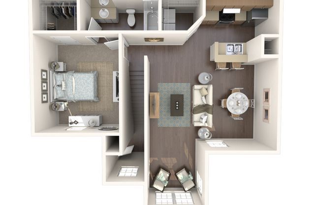 1 bed, 1 bath, 763 sqft, $1,604