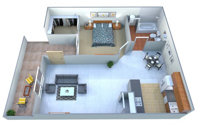 1 bed, 1 bath, 574 sqft, $1,165