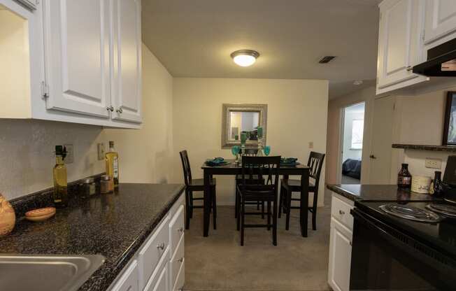 Bishops Court upgraded model kitchen and dining room view