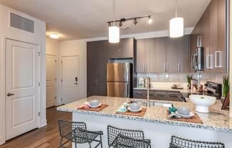 Chef-Style Kitchens at The Exchange Luxury Apartments in St. Petersburg, FL