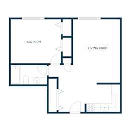 1 bed, 1 bath, 600 sqft, $820