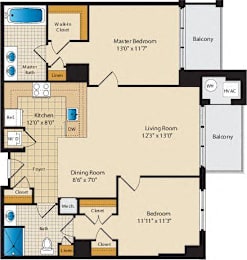 2 beds, 2 baths, 1,083 sqft, $4,576